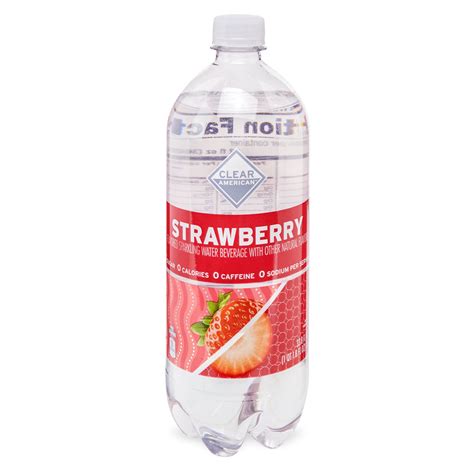 clear american sparkling water strawberry  fl oz walmartcom