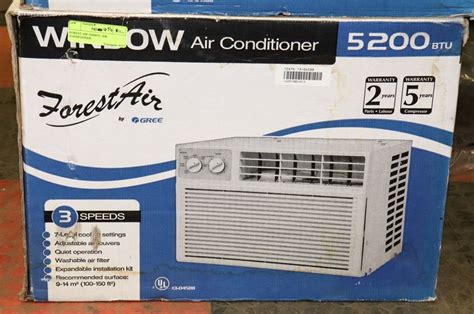forest air btu air conditioner kastner auctions