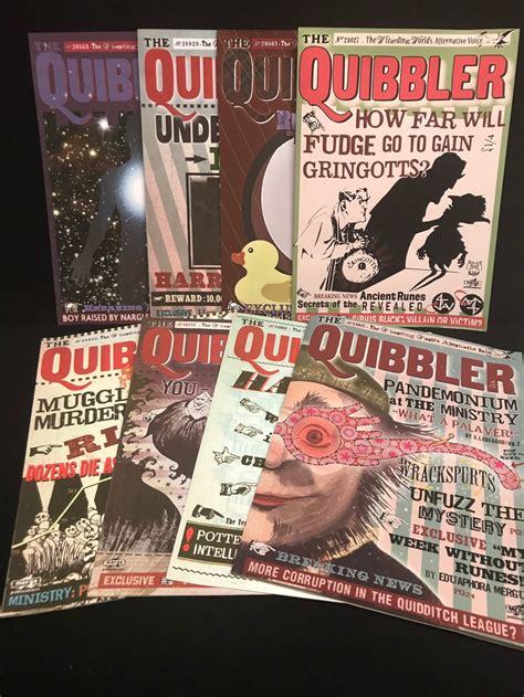 quibbler magazine covers party prop etsy