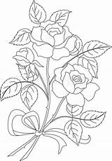 Rose Drawing Flower Bouquet Climbing Roses Flowers Line Drawings Coloring Clip Pages Vector Contour Clipart Getdrawings Sketches Haku Choose Board sketch template