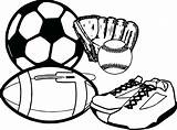 Sports Coloring Pages Balls Drawing Equipment Ball Sport Printable Soccer Rugby Drawings Baseball Line Sheets Print Paintingvalley Color Getdrawings Getcolorings sketch template