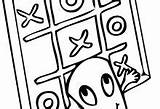 Tic Tac Toe Coloring Pages Getdrawings sketch template