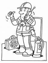 Ehbo Bhv Kleurplaten Brandweerman Brandblusser Brandweer Kleurplaat Bedankt sketch template