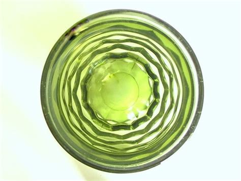 Retro Dishes 1970s Glassware Green Footed Vintage Water