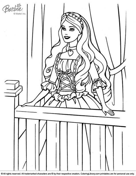 barbie colouring page princess coloring princess coloring pages