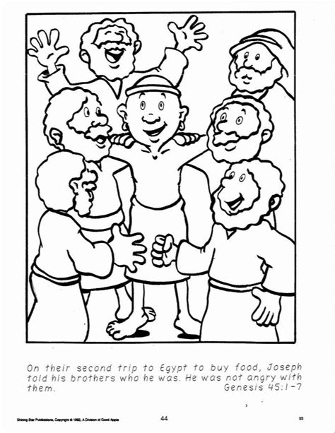 bible coloring pages joseph sold  slavery coloring home