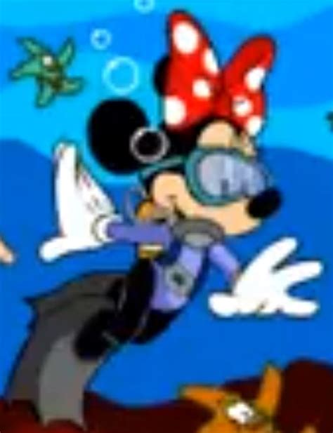 Minnie Mouse Scuba Diving Underwater 2 By Justinproffesional On Deviantart