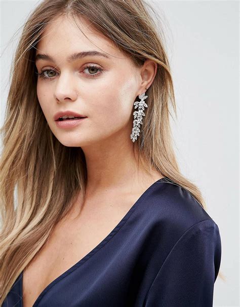 love   asos earrings leaf earrings leaf earrings silver