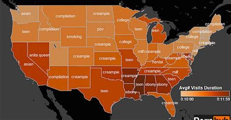 Most Popular Porn Search Terms Mapped Out By Each State Album On Imgur