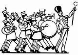 Band Marching Coloring Pages Drawing Bands Jazz Drawings Printable Template Color Coloringpages Paintingvalley Getcolorings sketch template