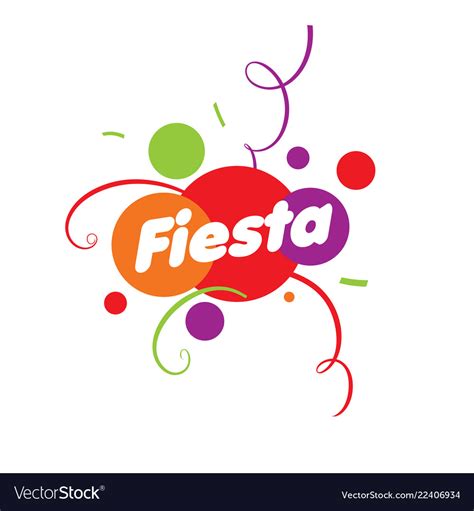 abstract logo   fiesta royalty  vector image