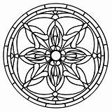 Stained Mandala sketch template