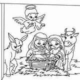 Nativity Crib sketch template