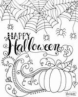 Halloween Coloring Pages Printable Pumpkin Color Getcolorings sketch template