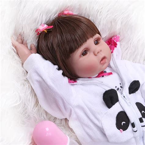 boneca bebe reborn 48 cm corpo de silicone cheio reborn menina boneca