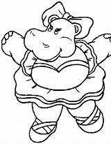 Nijlpaard Kleurplaat Mewarn15 Dansje Blij Doet sketch template