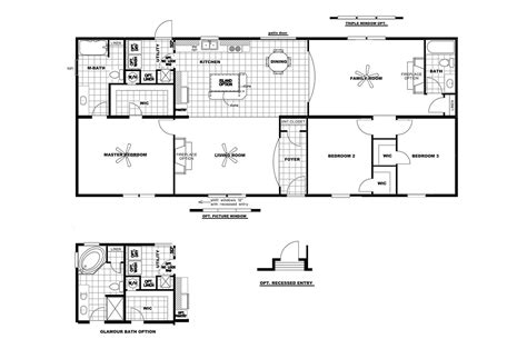 mobile home floor plan   furnish  small room