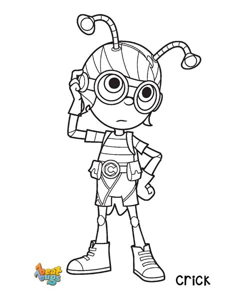 crick  beat bugs printable  color crayola coloring pages
