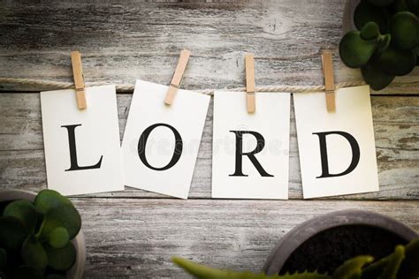 word lord concept printed  cards stock image image  jewish