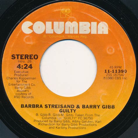 Barbra Streisand And Barry Gibb Guilty リリース Discogs