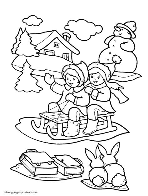winter coloring pages  kids printable coloring pages printablecom