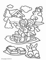 Winter Coloring Pages Kids Printable Print Seasons Scribblefun Toddlers A4 Clothes Wonder sketch template
