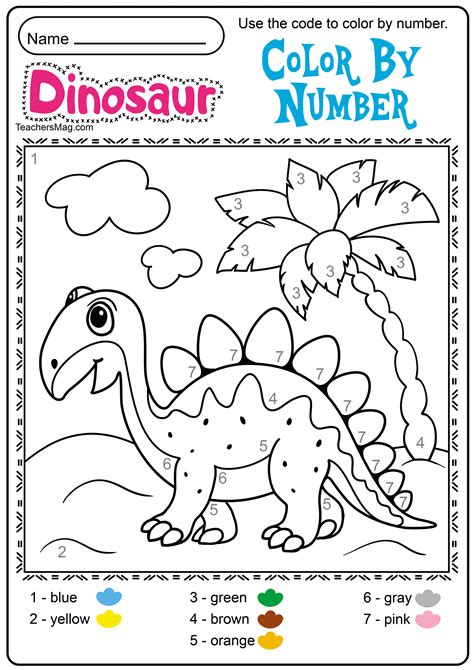 dinosaur printables  preschool teachersmagcom  printable