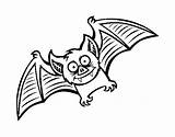 Bat Friendly Coloring Coloringcrew Halloween sketch template