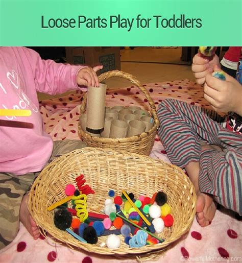 loose parts play  toddlers musely