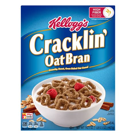 save  kelloggs cracklin oat bran breakfast cereal high fiber order