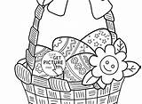 Basket Easter Coloring Pages Empty Printable Getdrawings Getcolorings sketch template