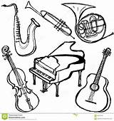 Coloring Instrument Pages Musical Getdrawings sketch template
