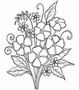 Posies Embroidery Drawing Flower Coloring Template Flowers Joann Choose Board Pages sketch template