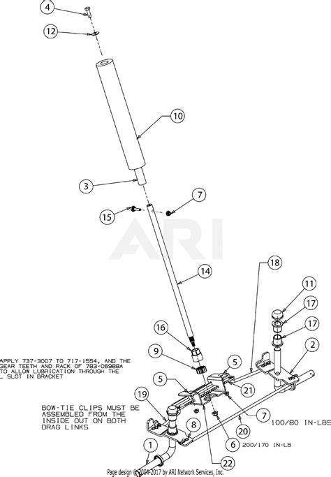 mtd bcjd  parts diagram  steering