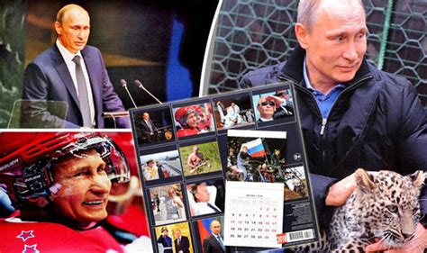 vladimir putin 2018 calendar russa president topless and cuddles