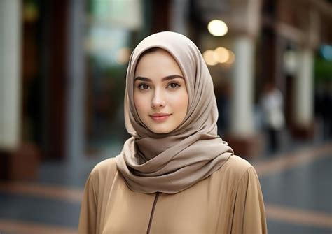Premium Ai Image Generative Ai Image Of Asian Muslim Girl Wearing