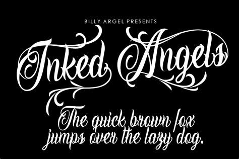 Inked Angels Billy Argel Fonts