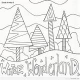 Winter Wonderland Coloring Pages Color Getcolorings Getdrawings Printable sketch template