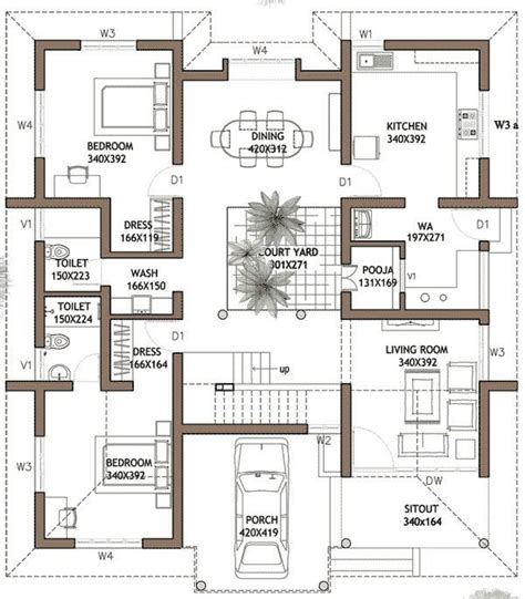 cool kerala house plans  bedroom double floor