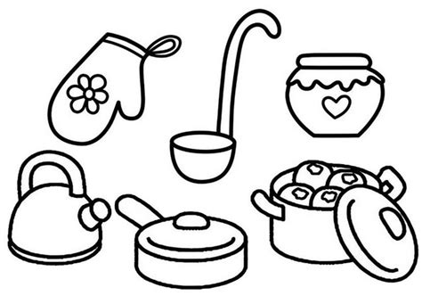 kitchen utensil coloring pages  boys  girls coloring pages