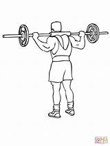 Barbell sketch template