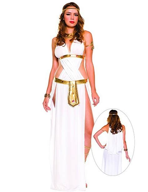 White Sexy Egyptian Queen Cleopatra Costume Women