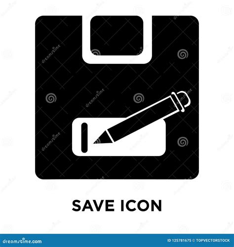 save icon vector isolated  white background logo concept   stock