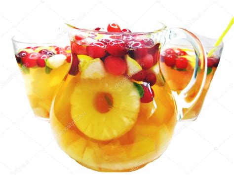 punch cocktail drink  fruit stock photo  cnastya