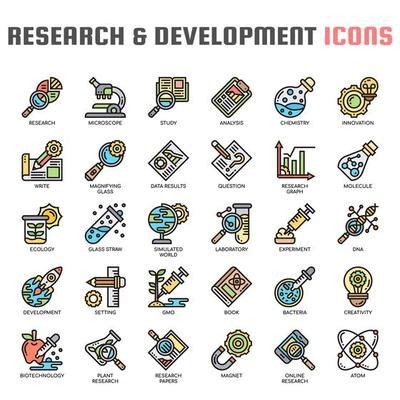 research icon vector art icons  graphics