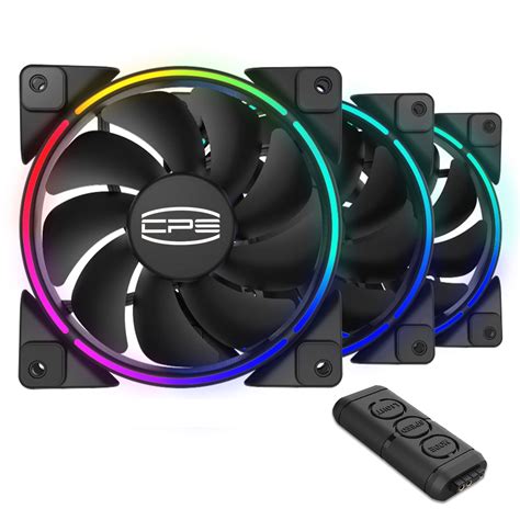 buy cp rgb fans mm  pack addressable pc case fans dual lighting loop quiet computer fan