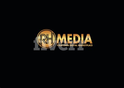 logo    media  shown  gold   black background
