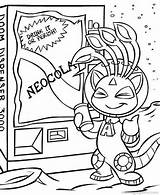 Coloring Neopets Pages Popular sketch template