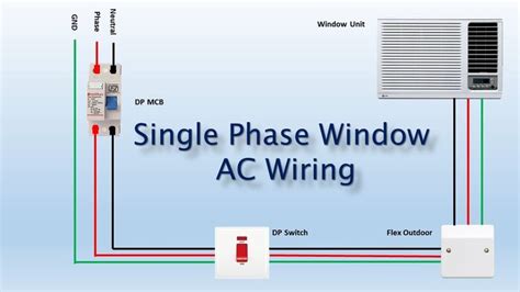 single phase window ac wiring window ac outdoor wiring air condition refrigeration