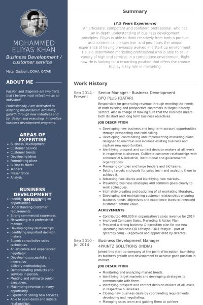 Senior Manager Business Development Resume Example Marketing Resume